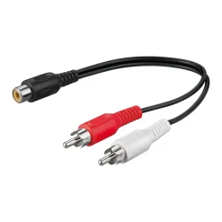 Kjell Lyd- & Videokabler|Kabler For Lyd|Adapter for subwoofer 2x hann