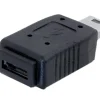 Kjell Kabler Og Adaptere|Usb|Adapter Micro-USB-hunnkontakt til Mini-USB-hannkontakt