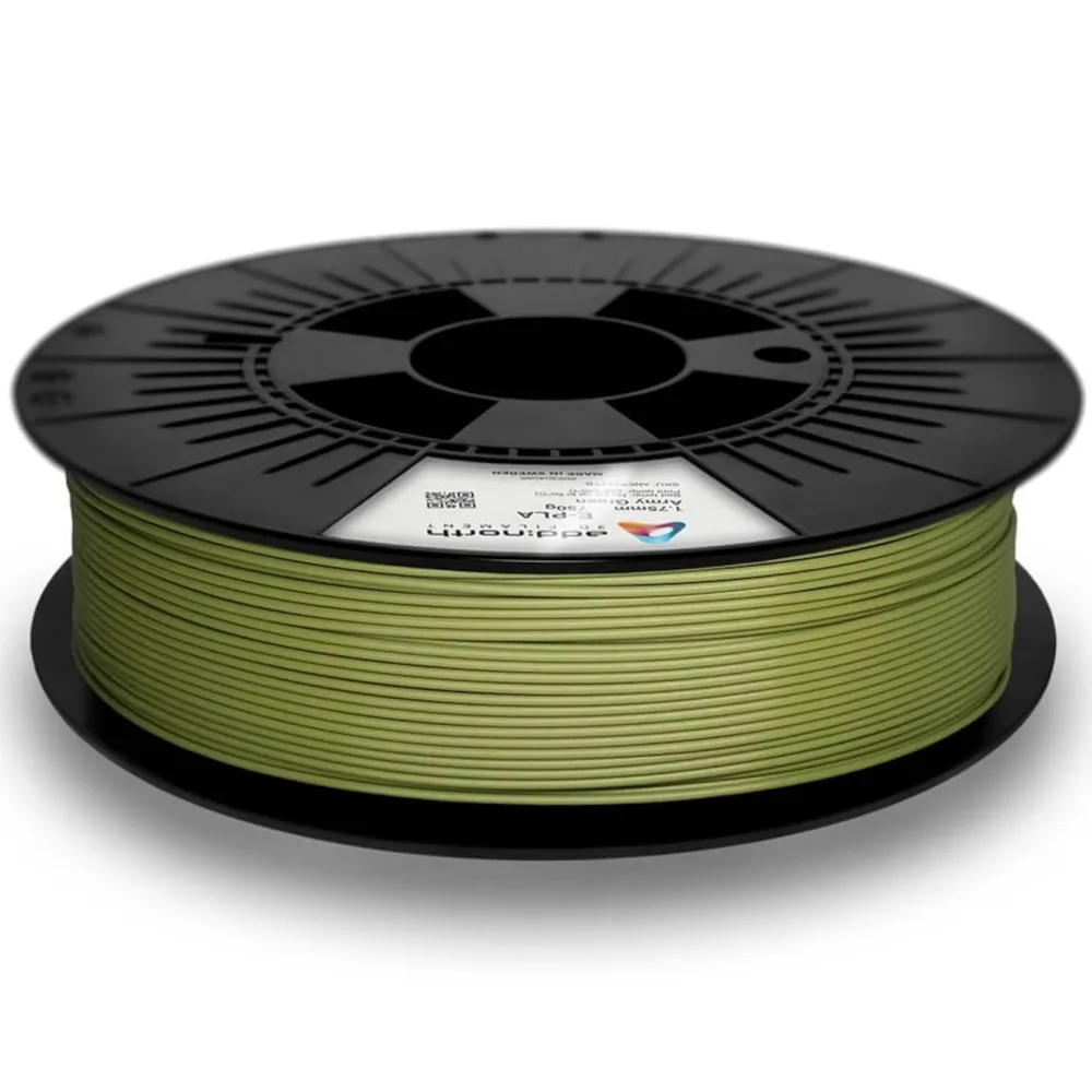 Addnorth 3D-Skriver|E-PLA-filament for 3D-skriver 1,75 mm - Army Green