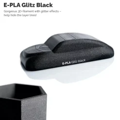 Addnorth 3D-Skriver|E-PLA-filament for 3D-skriver 1,75 mm Glitz Black
