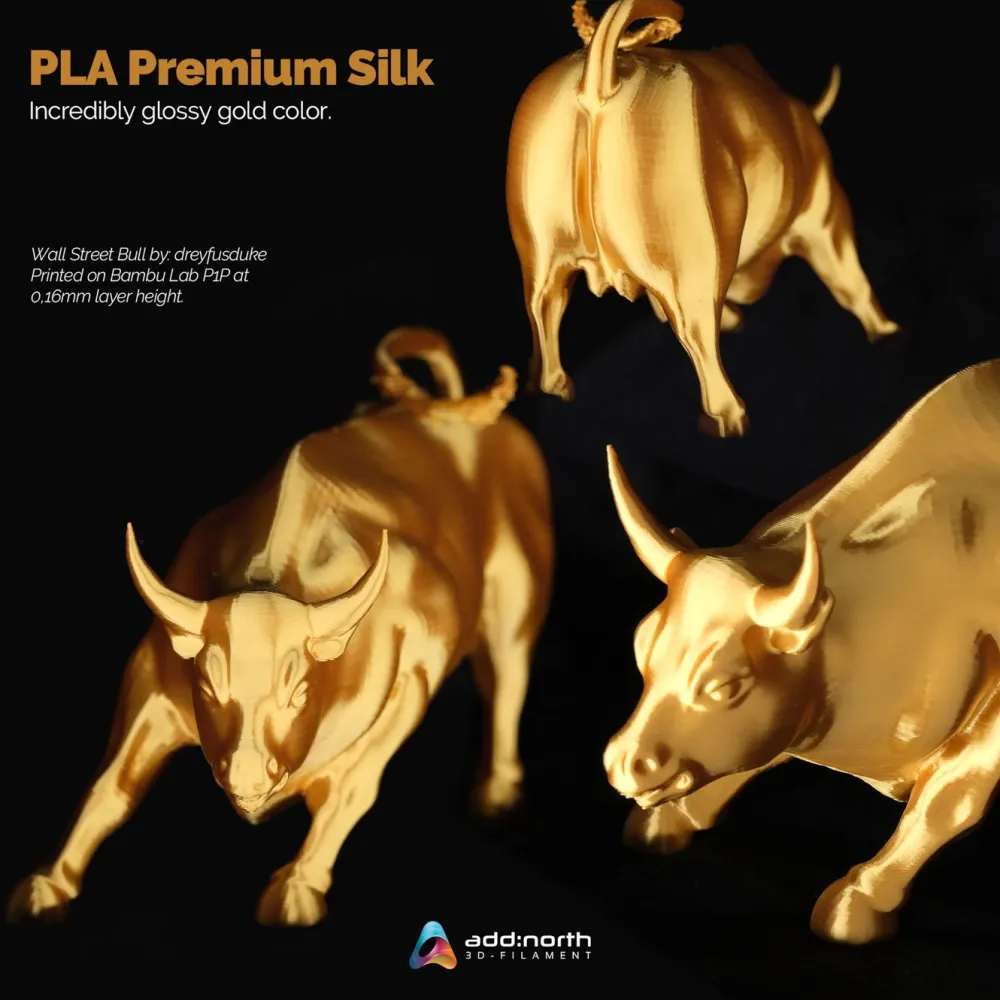 Addnorth 3D-Skriver|PLA Premium Silk Filament for 3D-skriver - 1,75 mm