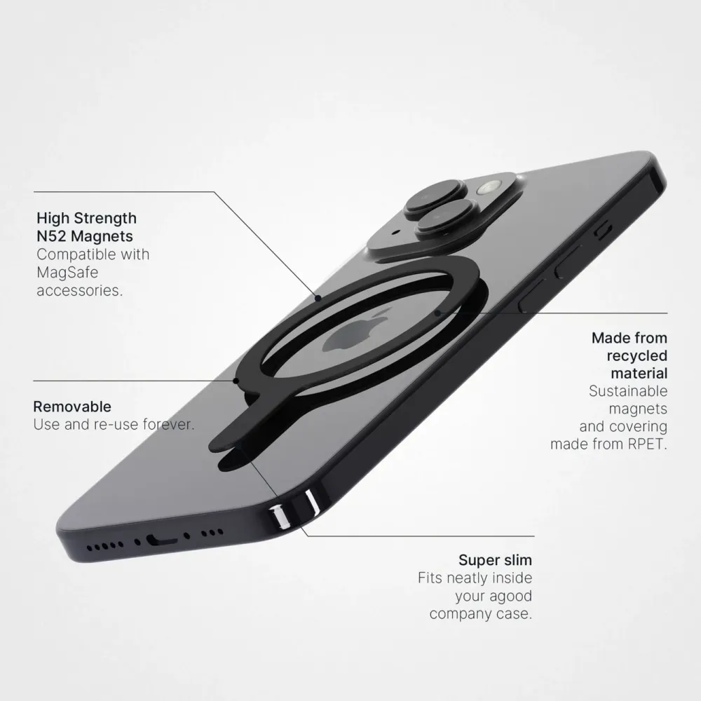 Agood company Iphone-Tilbehør|Avtakbar MagSafe-ring
