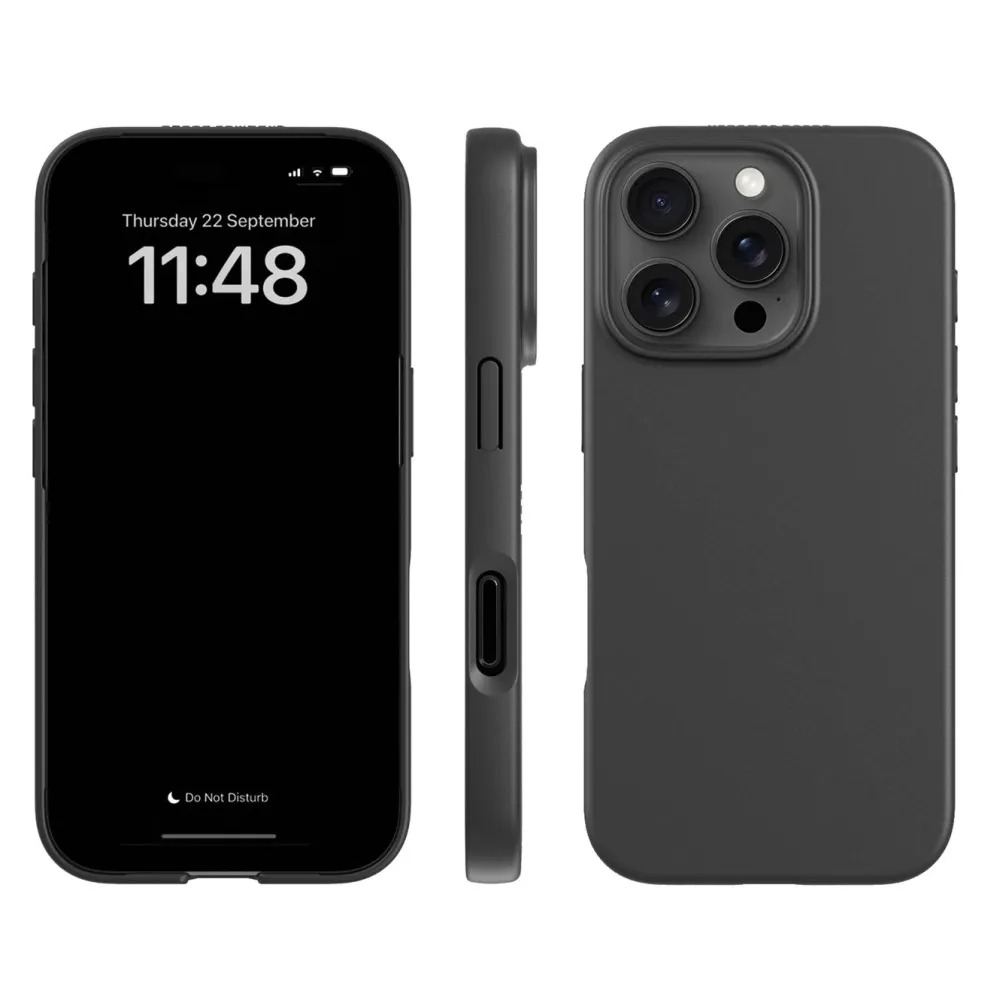 Agood company Iphone-Tilbehør|Plantebasert mobildeksel til iPhone 16 Pro - Svart