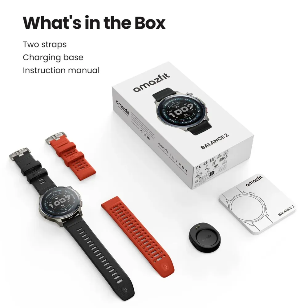 Amazfit Smart Ring|Smartklokker Og Ringer|Balance 2 Black
