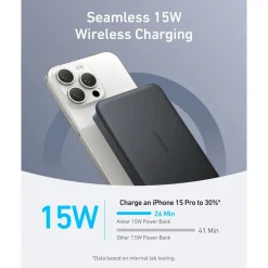 Anker Mobiltelefonladere|MagGo Powerbank Slim 10000mah