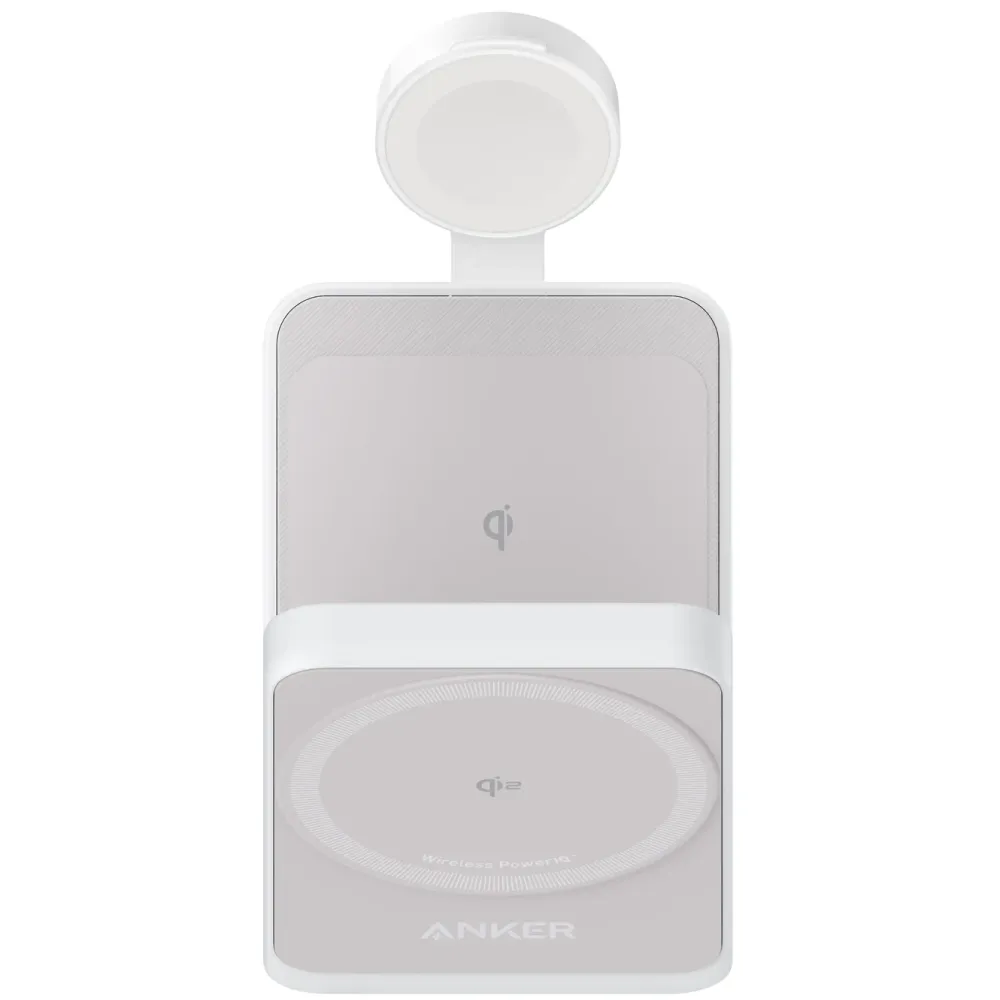 Anker Iphone-Tilbehør|Hjemmekontor|MagGo Trådløs og sammenleggbar 3-i-1-ladestasjon