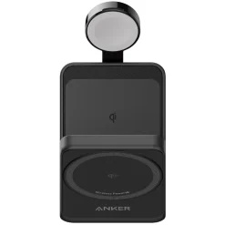 Anker Iphone-Tilbehør|Hjemmekontor|MagGo Trådløs og sammenleggbar 3-i-1-ladestasjon