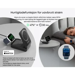 Anker Iphone-Tilbehør|Hjemmekontor|MagGo Trådløs og sammenleggbar 3-i-1-ladestasjon
