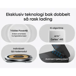 Anker Iphone-Tilbehør|Hjemmekontor|MagGo Trådløs og sammenleggbar 3-i-1-ladestasjon