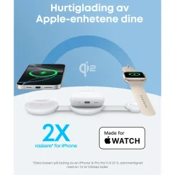 Anker Mobiltelefonladere|MagGo Wireless Charging 3-in-1