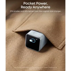 Anker Mobiltelefonladere|Nano Charger 45 W USB-C-lader med smart display