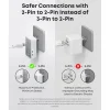 Anker Reiseeffekter|Overfallsalarm|Nano Travel Adapter 5-i-1-reiseadapter (20 W) Hvit