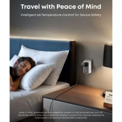 Anker Reiseeffekter|Overfallsalarm|Nano Travel Adapter 5-i-1-reiseadapter (20 W) Hvit
