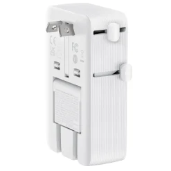 Anker Reiseeffekter|Overfallsalarm|Nano Travel Adapter 5-i-1-reiseadapter (20 W) Hvit