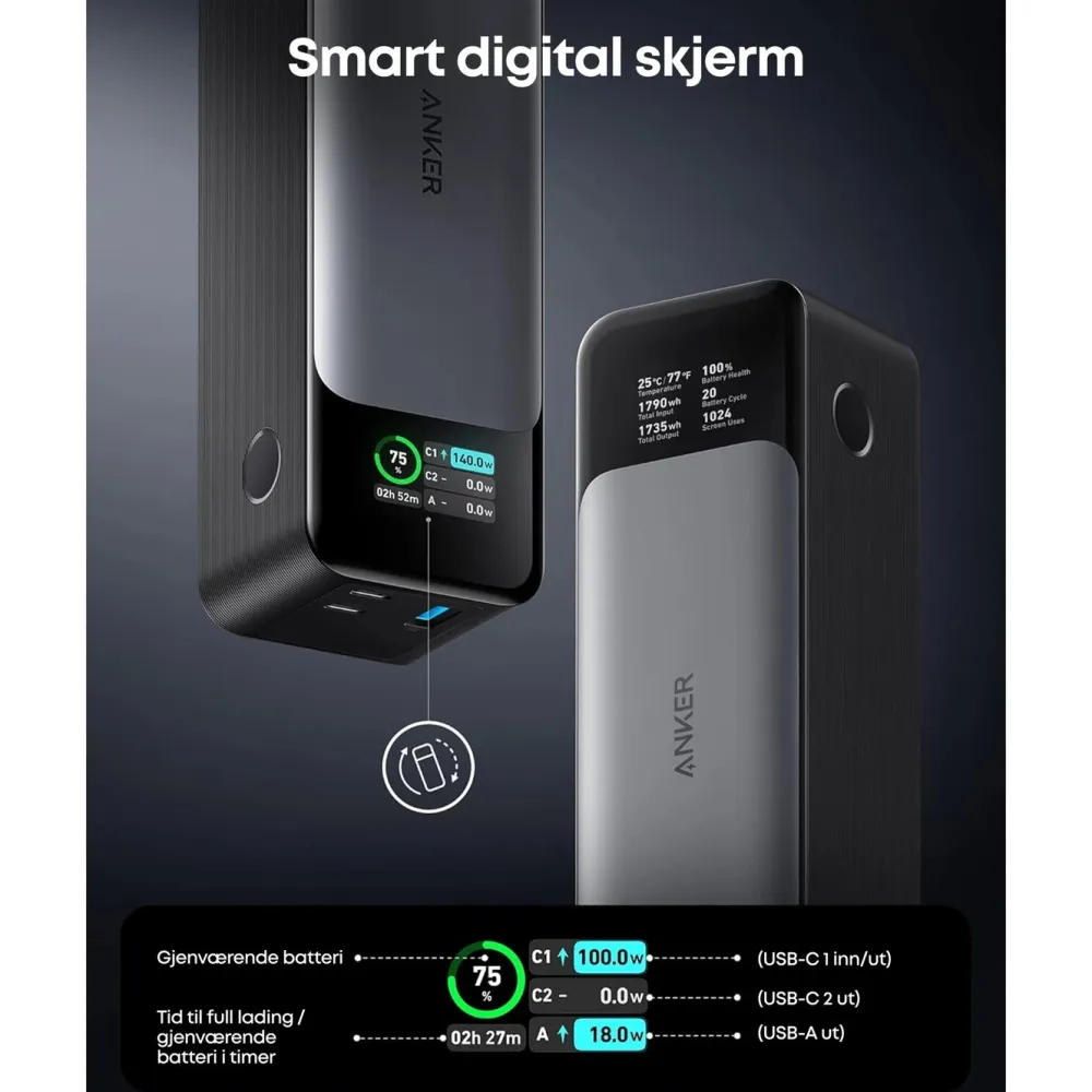 Anker Powerbank|737 Powerbank 140 W PD 3.1 24000 mAh