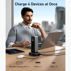 Anker Hjemmekontor|Mobiltelefonladere|100W Ladestasjon for Prime Powerbank