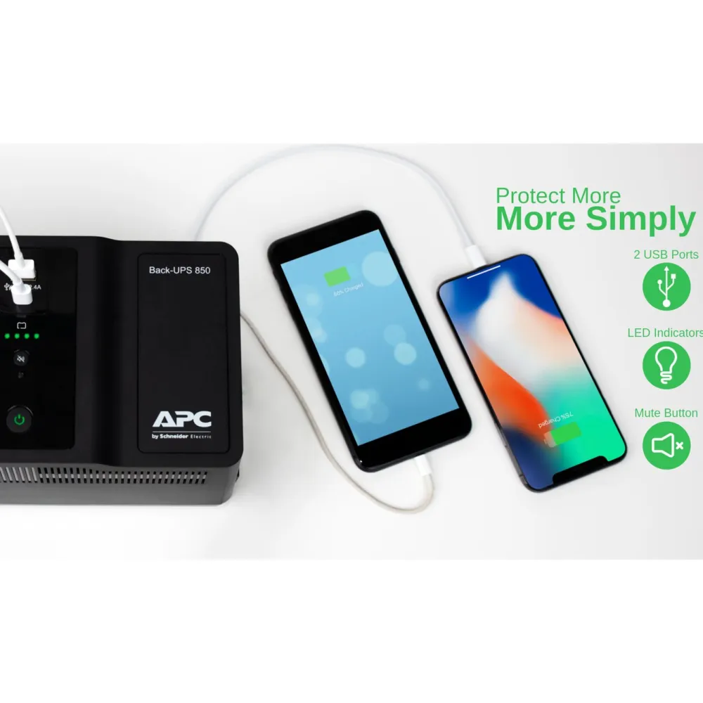 APC Solceller Og Strømforsyning|Datatilbehør|Back-UPS BE850G2 UPS