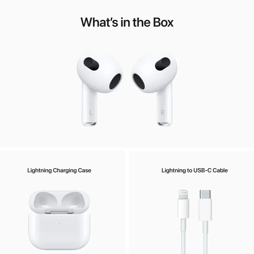Apple Iphone-Tilbehør|Hodetelefoner Og Hodesett|AirPods (3rd gen.)