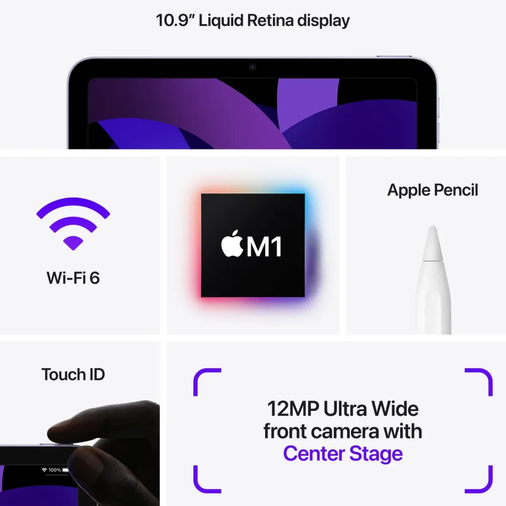 Apple Ipad Og Tilbehør|iPad Air (5:e gen.) 10,9" Wifi 256 GB