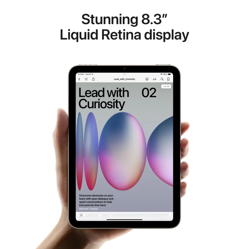 Apple Ipad Og Tilbehør|iPad mini (A17 Pro) 128 GB Wifi Romgrå