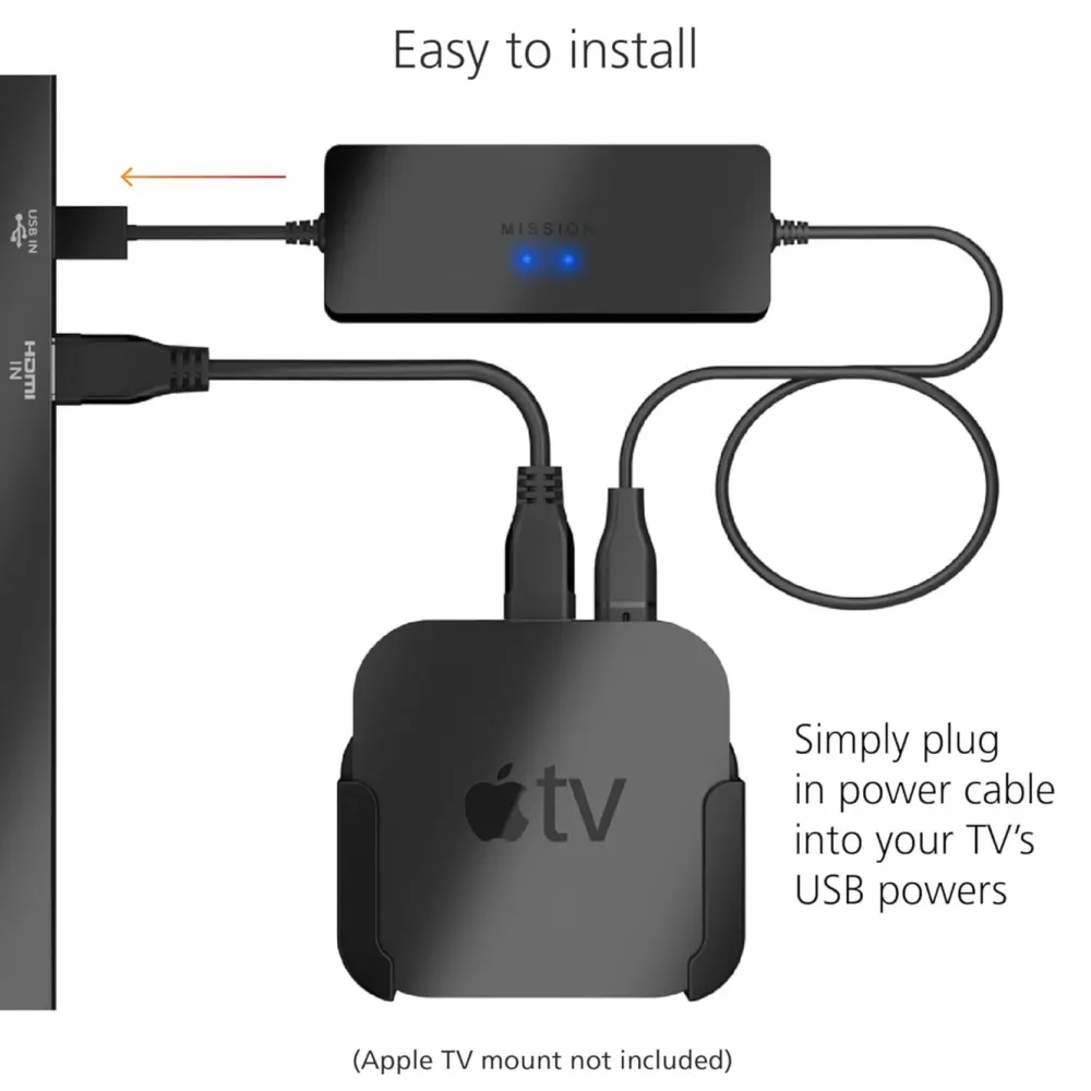 Kjell Tv Og Tilbehør|Apple TV Strømadapter USB