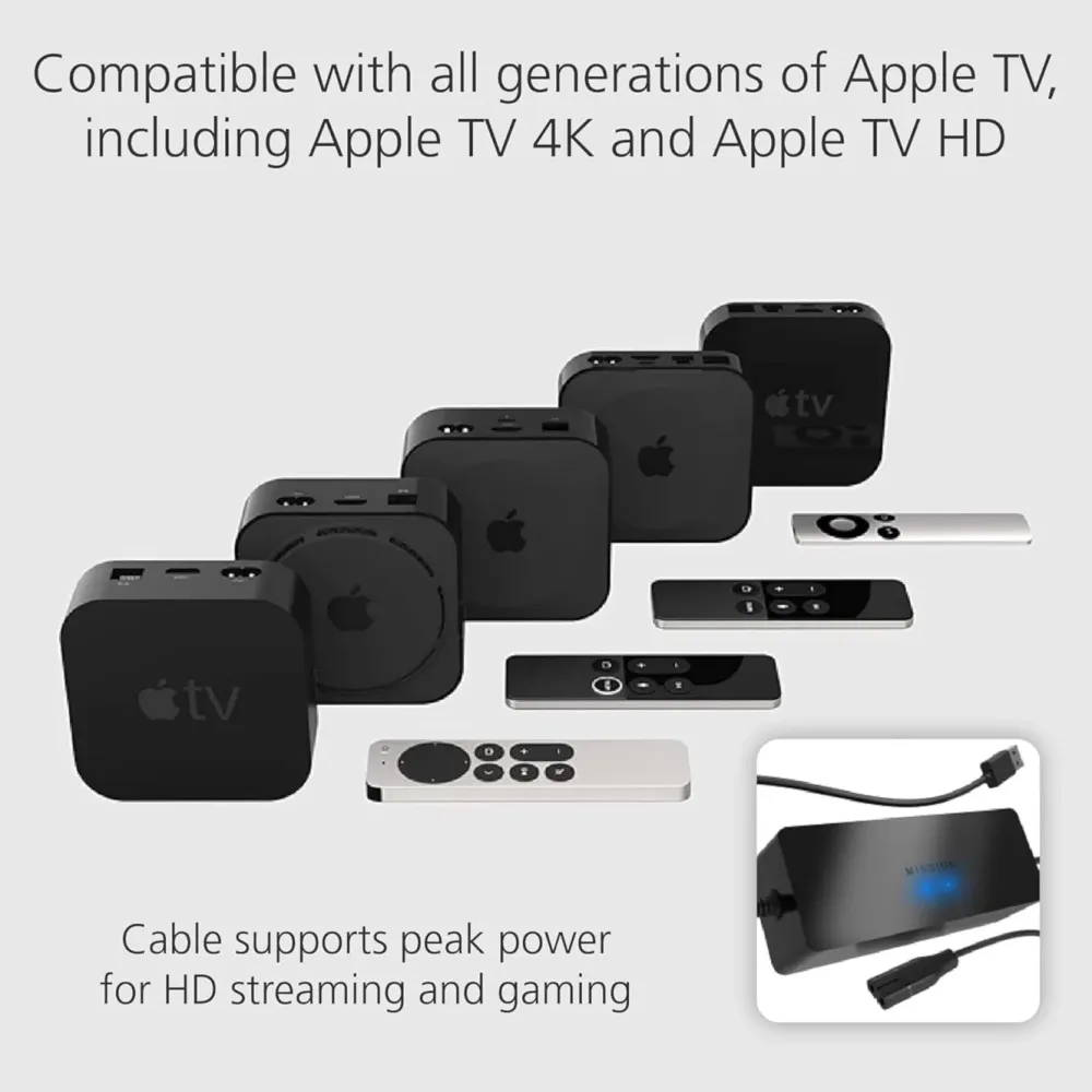 Kjell Tv Og Tilbehør|Apple TV Strømadapter USB