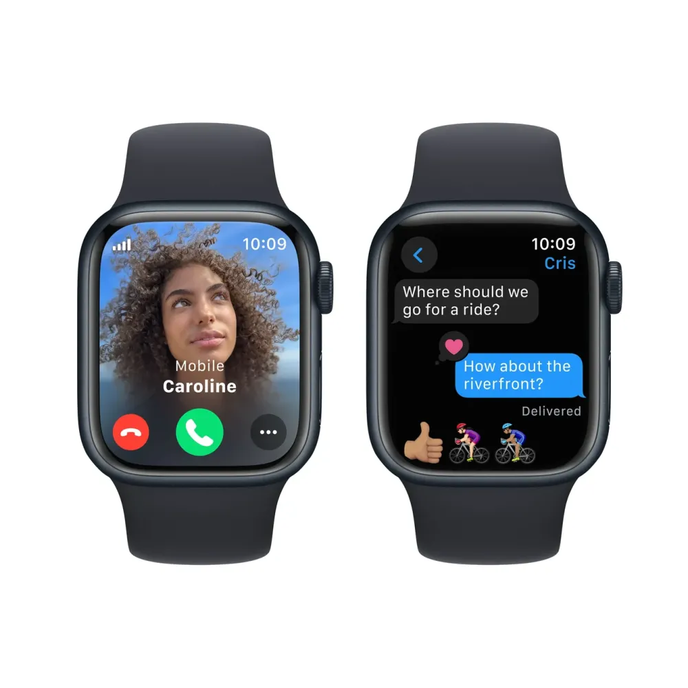 Apple Smartklokker Og Ringer|Watch Series 9 GPS + Cellular 41 mm Midnight S/M