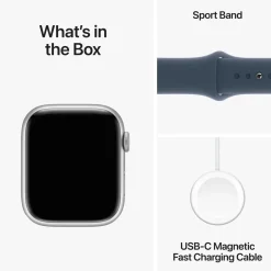 Apple Smartklokker Og Ringer|Watch Series 9 GPS 45 mm Silver S/M
