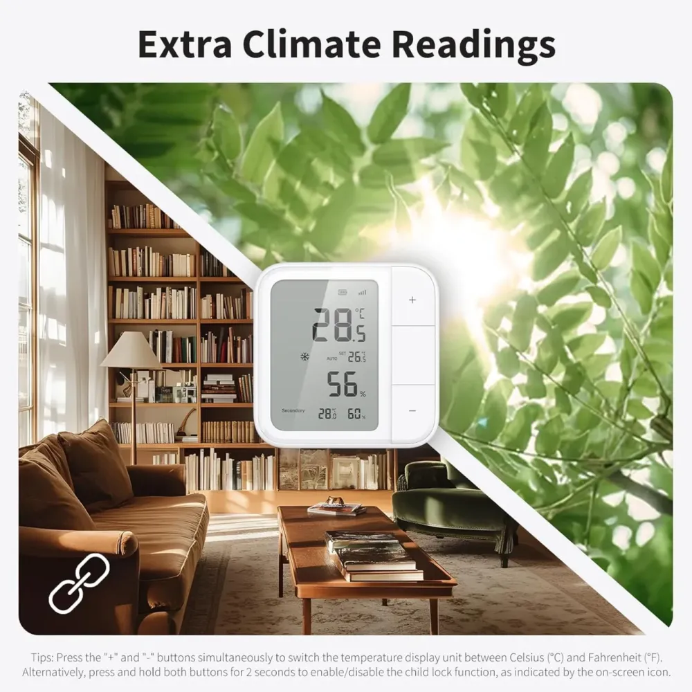 Aqara Smarte Alarmer|Smarte Sensorer|Climate Sensor W100 Hvit