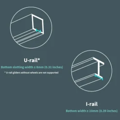 Aqara Smart Gardinkontroll|Curtain Driver E1 Gardinkontroll for U- og I-skinner