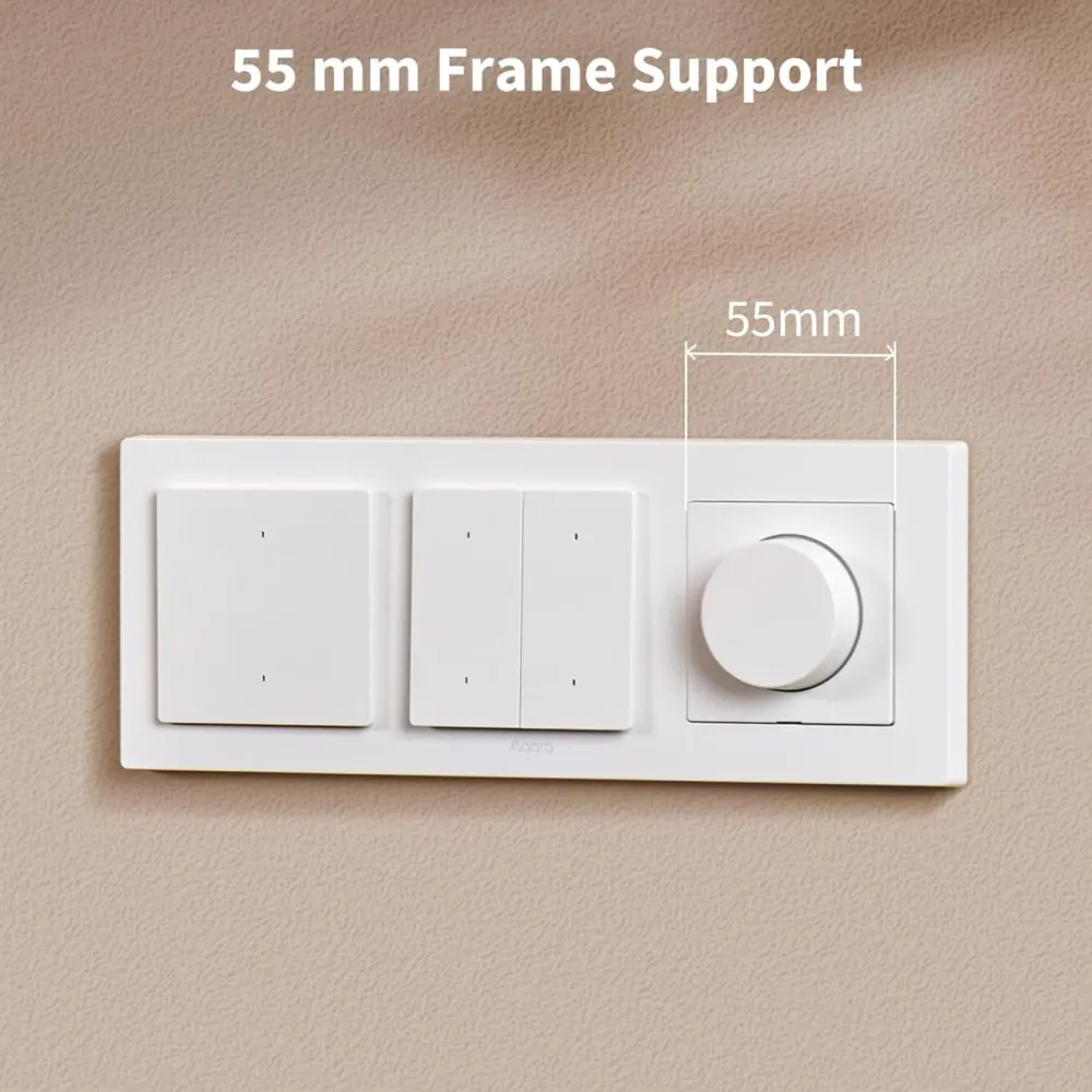 Aqara Fjernstrømbryter|Dimmer Switch H2 EU – smart dimmer med dreieknapp