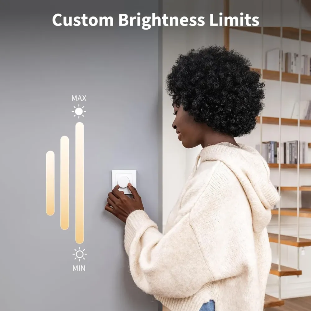 Aqara Fjernstrømbryter|Dimmer Switch H2 EU – smart dimmer med dreieknapp