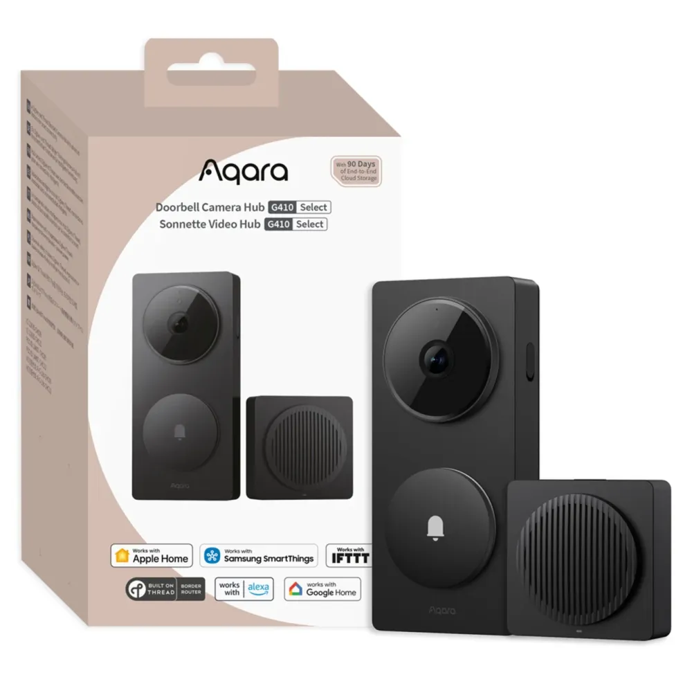 Aqara Smarte Alarmer|Smarte Sensorer|Doorbell Camera Hub G410 - smart dørklokke med hub