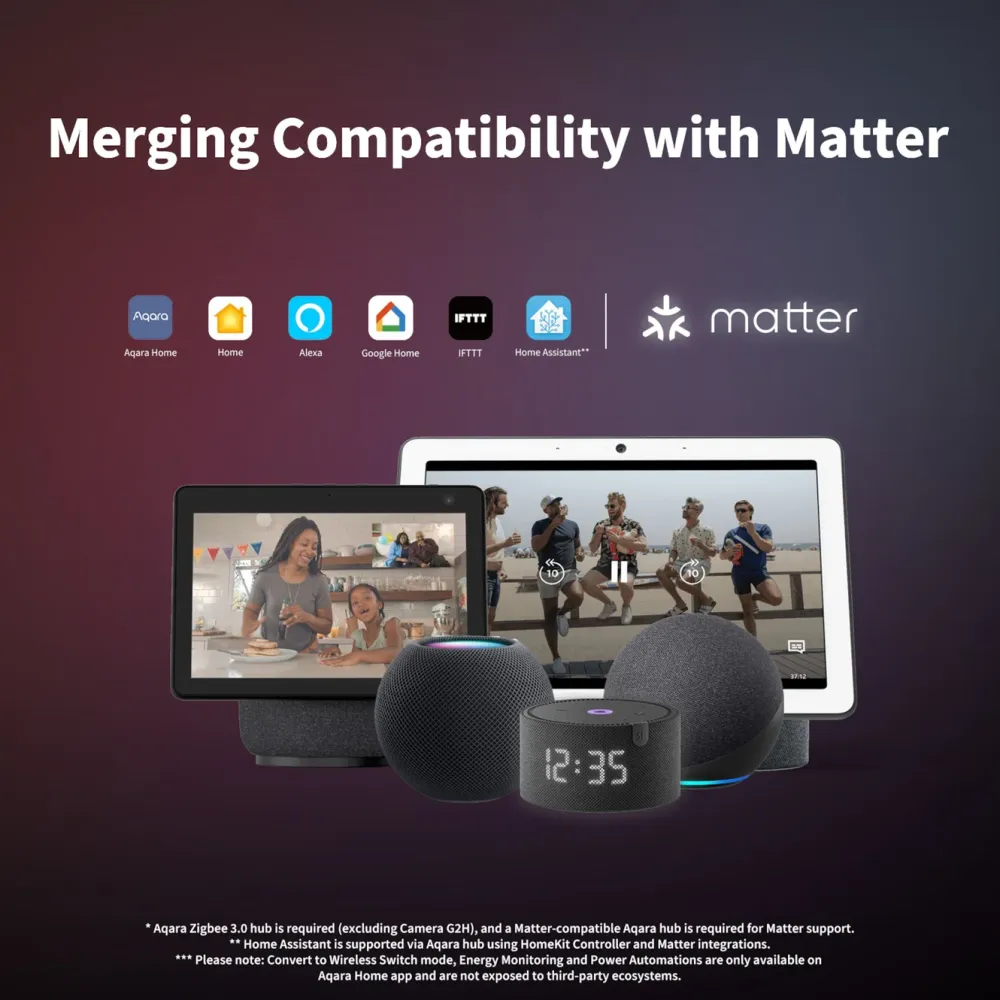 Aqara Fjernstrømbryter|Dual Relay Module T2 Zigbee-fjernstrømbryter