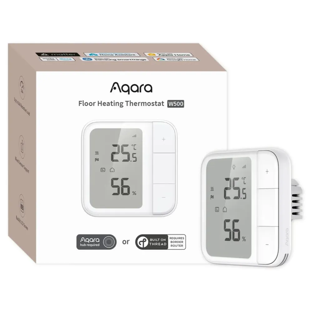 Aqara Temperaturkontroll|Floor Heating Thermostat W500 Hvit