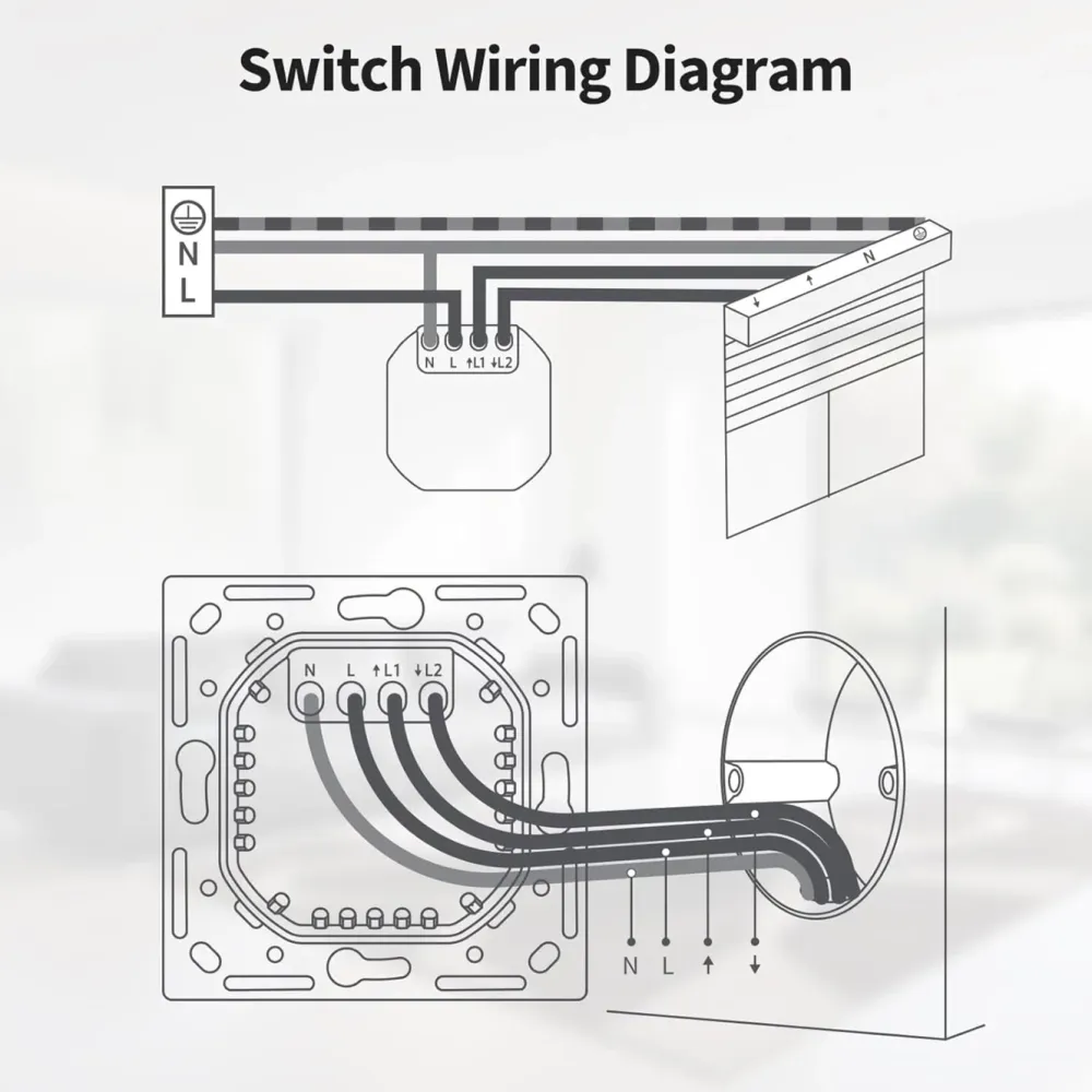 Aqara Smart Gardinkontroll|Shutter Switch H2 EU for rullegardiner og persienner