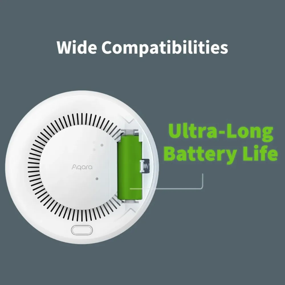 Aqara Smarte Alarmer|Smarte Sensorer|Smoke Detector Hvit