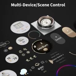 Aqara Fjernstrømbryter|Touchscreen Dial V1 EU – smart strømbryter med pekeskjerm