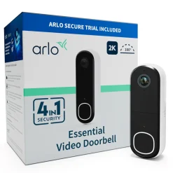 Arlo Smarte Alarmer|Smarte Sensorer|Essential doorbell 2 2K Trådløs dørklokke