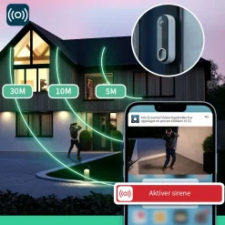 Arlo Smarte Alarmer|Smarte Sensorer|Essential doorbell 2 2K Trådløs dørklokke