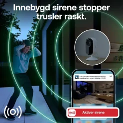 Arlo Kameraovervåking|Essential 3 HD PTZ – Overvåkingskamera innendørs 2-pk.