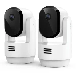 Arlo Kameraovervåking|Essential 3 HD PTZ – Overvåkingskamera innendørs 2-pk.
