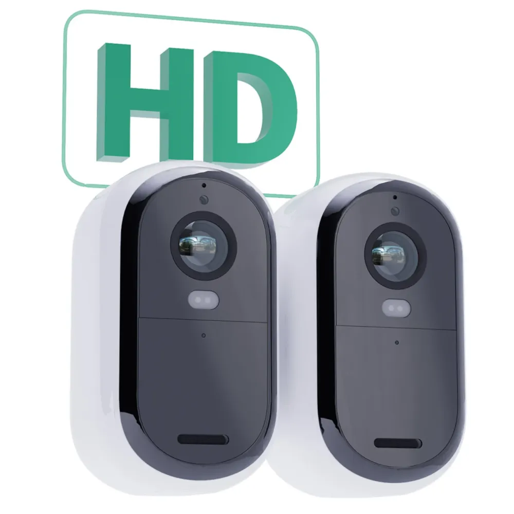 Arlo Kameraovervåking|Essential 2 HD – Trådløst overvåkingskamera 2-pk.
