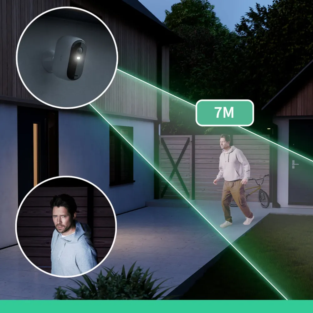 Arlo Kameraovervåking|Essential 2 HD – Trådløst overvåkingskamera 2-pk.