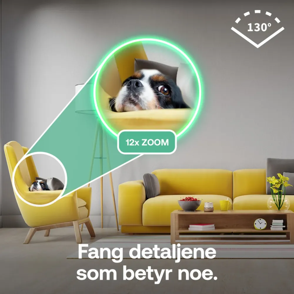 Arlo Kameraovervåking|Essential 3 2K – Overvåkingskamera innendørs 2-pk.