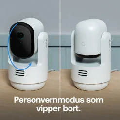Arlo Kameraovervåking|Essential 3 2K PTZ – Overvåkingskamera innendørs 2-pk.