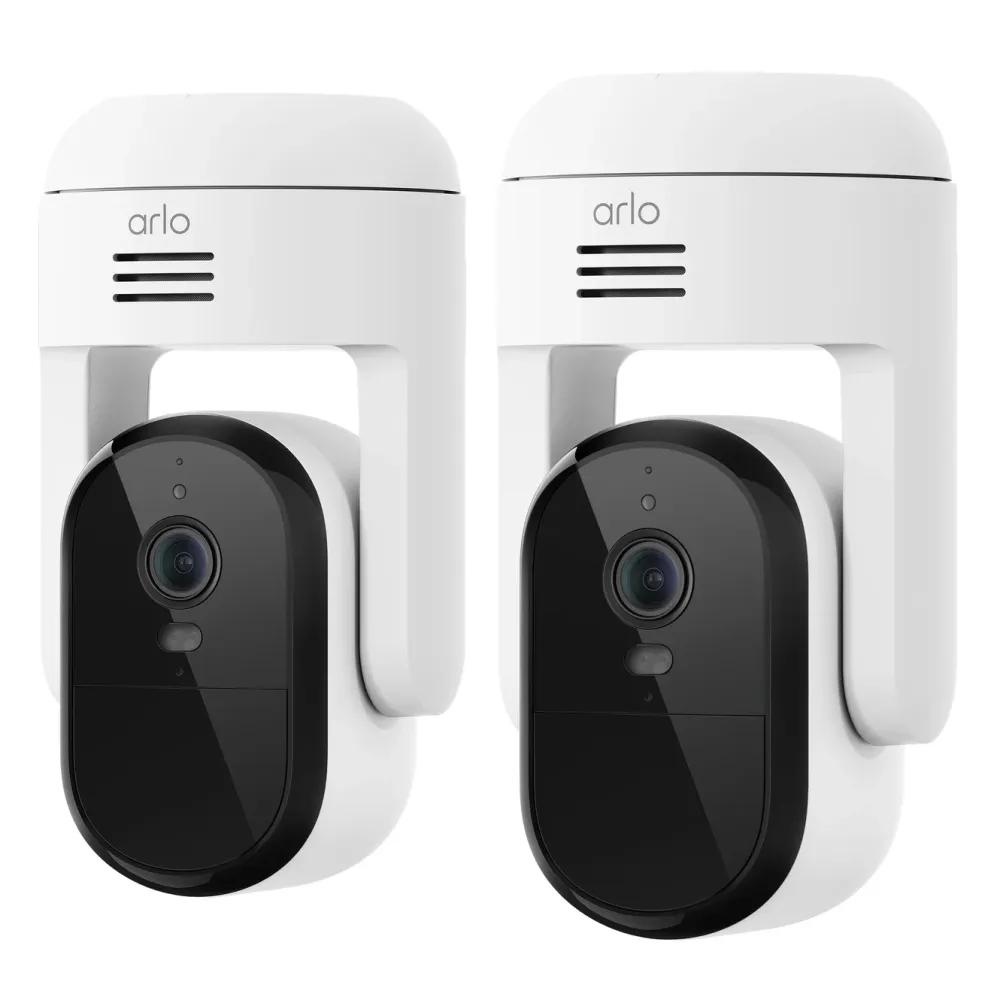 Arlo Kameraovervåking|Essential 3 2K PTZ – Trådløst overvåkingskamera 2-pk.