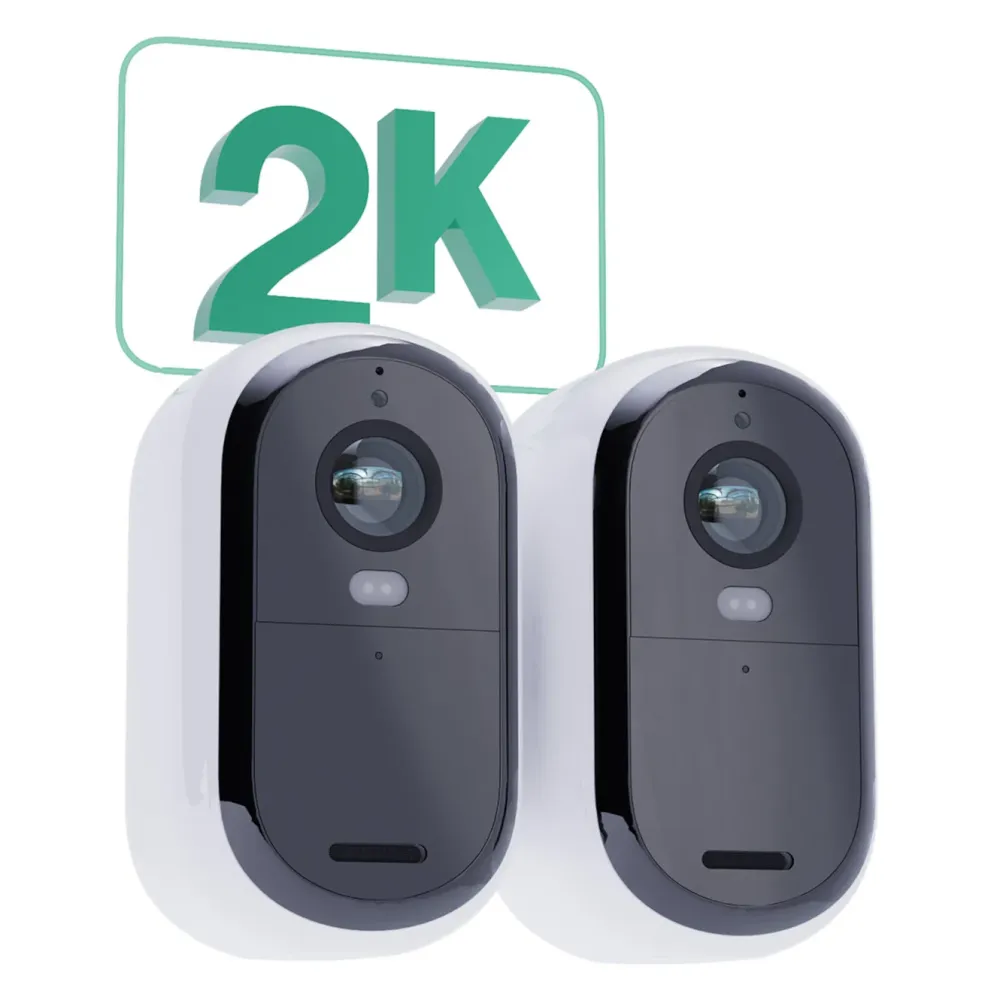 Arlo Kameraovervåking|Essential 2 2K – Trådløst overvåkingskamera 2-pk.