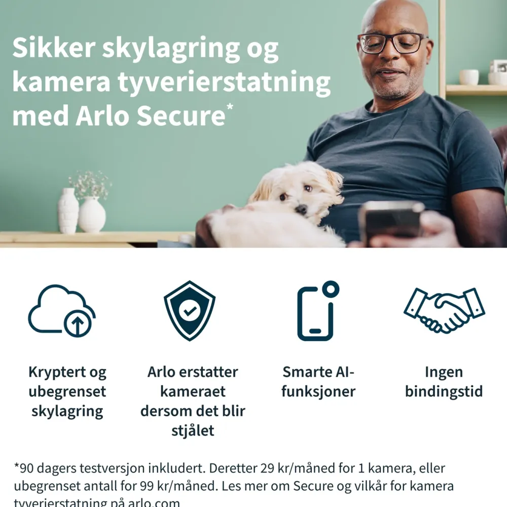 Arlo Kameraovervåking|Pro 4 Spotlight – Trådløst overvåkingskamera 4-pk.