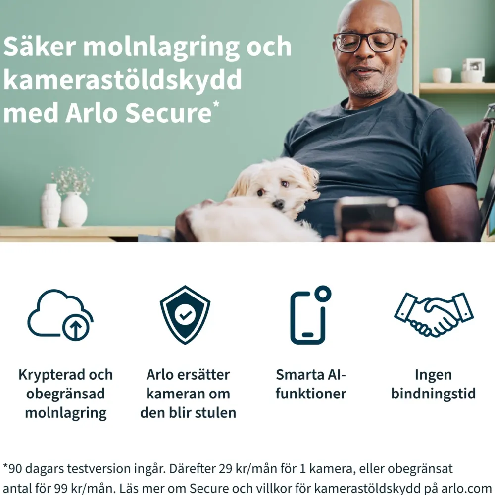Arlo Kameraovervåking|Pro 4 Spotlight – Trådløst overvåkingskamera 4-pk.